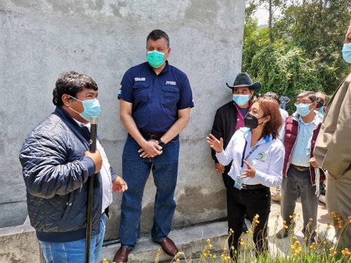 Vicepresidente de la República visita Planta de Tratamiento de Aguas Residuales en San José Chacayá