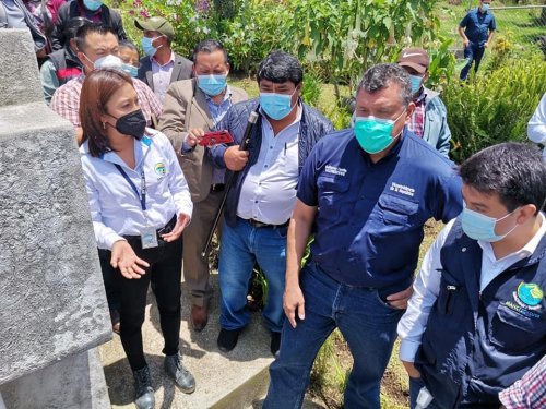 Vicepresidente de la República visita Planta de Tratamiento de Aguas Residuales en San José Chacayá