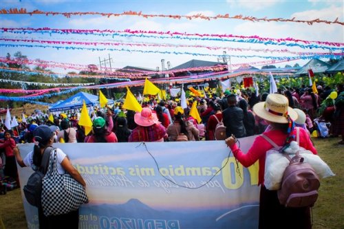 Educadores ambientales promuven mensaje ambiental ene evento catolico 