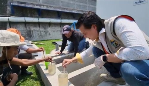 Asistencia técnica contribuye al funcionamiento del sistema de tratamiento de aguas residuales en Panajachel 