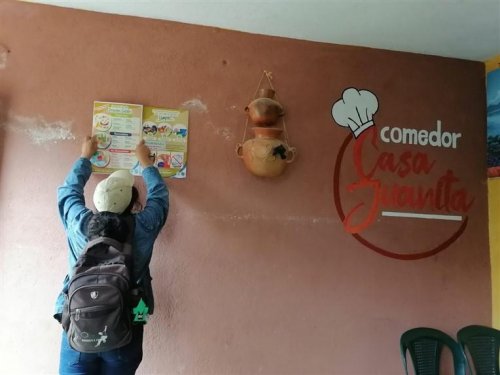 Campaña de concientización a comerciantes de San Marcos la Laguna 