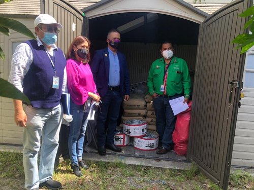 AMSCLAE entrega material para evitar contaminación en Cerro Lec