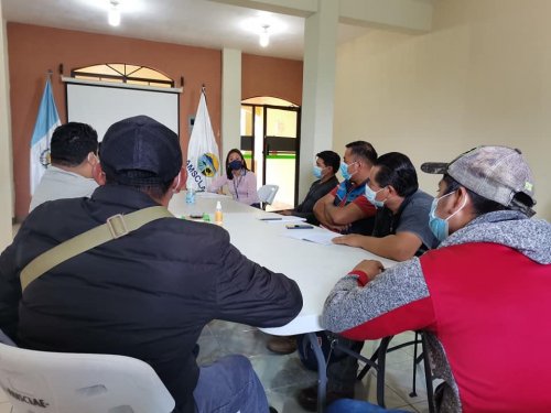 Reunión de coordinación interinstitucional con COCODE de San Jorge la Laguna 