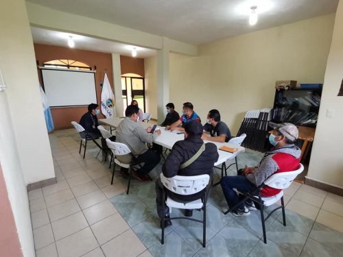 Reunión de coordinación interinstitucional con COCODE de San Jorge la Laguna 