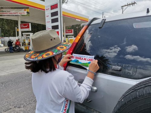 Panajachel se suma a la campaña "Tirar la basura por la ventana, es tirarla al lago"