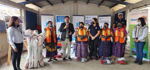 AMSCLAE entrega insumos y herramientas para la Gestión integral de los Desechos y Residuos Sólidos en San Lucas Tolimán