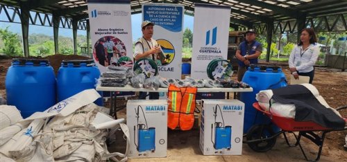 Entrega de equipo fortalecerá gestión integral de los residuos y desechos sólidos en Santiago Atitlán
