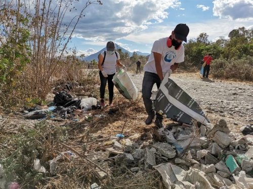 AMSCLAE participa en segunda jornada de limpieza en la desembocadura del río San Francisco