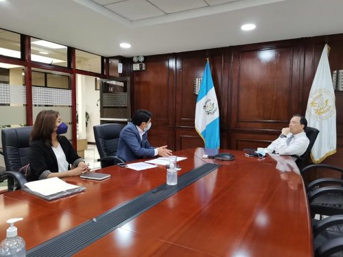 Director Ejecutivo de la AMSCLAE sostiene reunión de trabajo con Ministro de Finanzas 