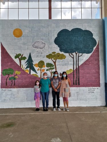 AMSCLAE promueve educación ambiental a través de murales ambientales