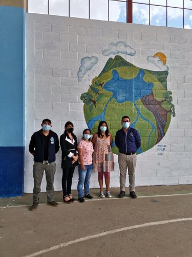 AMSCLAE promueve educación ambiental a través de murales ambientales
