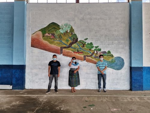 AMSCLAE promueve educación ambiental a través de murales ambientales