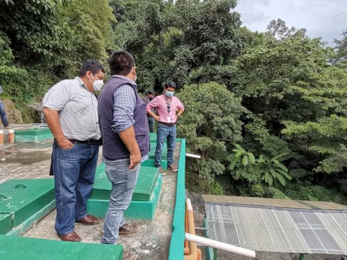 Inauguran proyecto de mejoramiento del sistema de tratamiento de aguas residuales de la Aldea San Jorge la Laguna