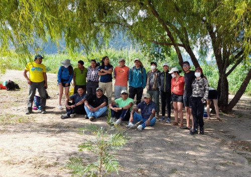 60 macollas de tul son plantadas en Jaibal