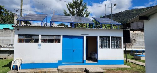 AMSCLAE implementa proyecto de energías renovables en Sistema de Tratamiento de Aguas Residuales